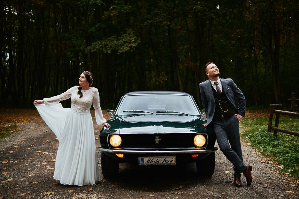 Samochód do ślubu ford mustang