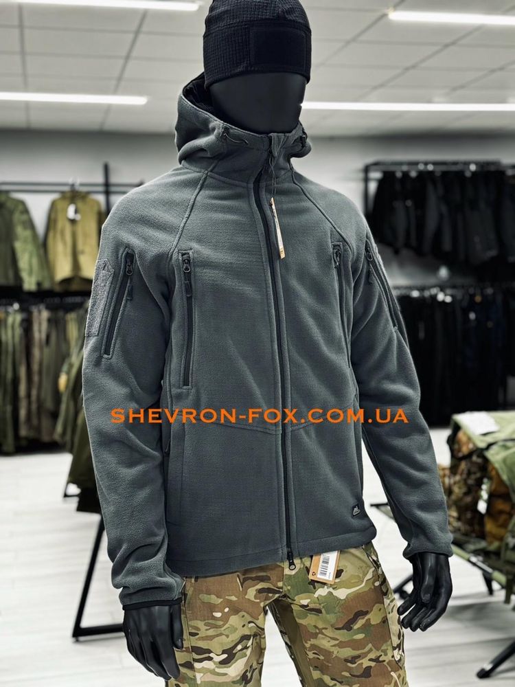 Флісова кофта Helikon Patriot Mk2 Hybrid Fleece - Shadow Grey/Black