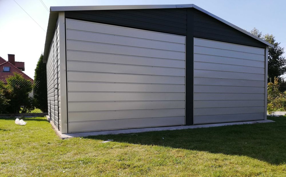 Garaż 6x5 Blacha Ocynk + Antracyt w NISKIEJ CENIE