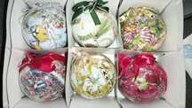 Bombki akrylowe i plastikowe decoupage 10cm