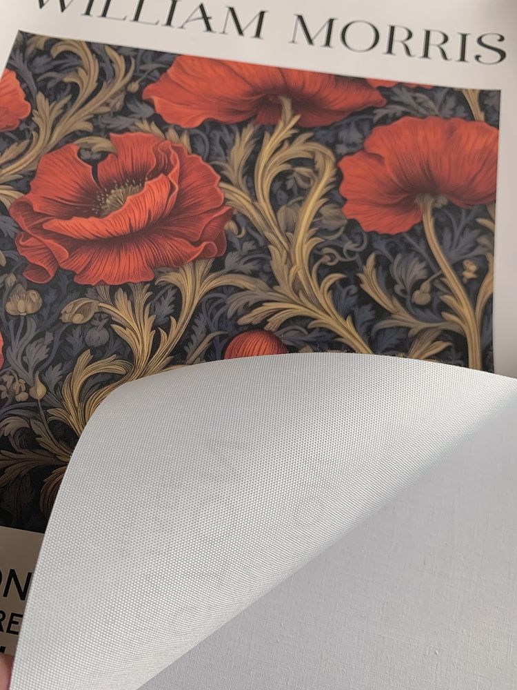Gobelin na płótnie/Obrazek/William Morris/Poppy Seed