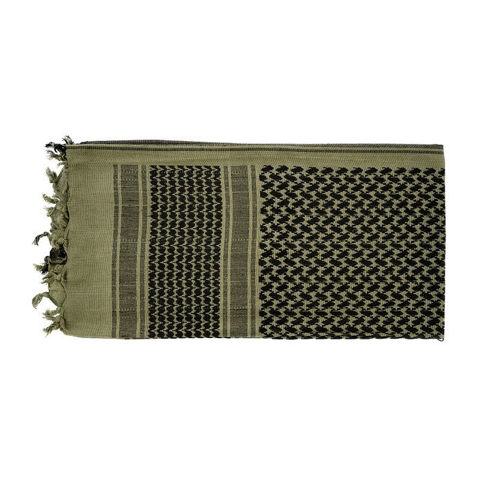 arafatka chusta m-tac 110 x 110 cm foliage green/black