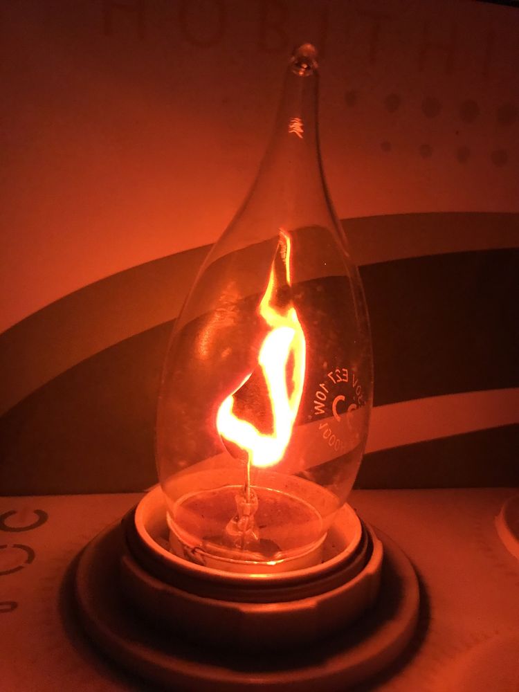 Лампочки с эффектом горящей свечи