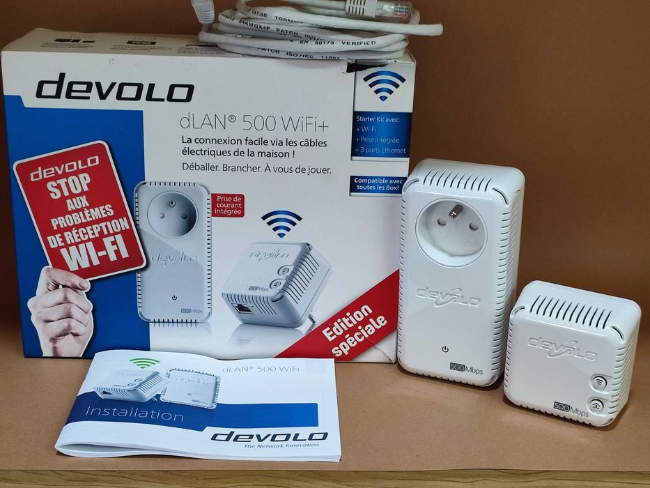 Kit Devolo dLAN 500+ Wi-Fi Powerline Repetidor CPL