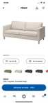 Sofa  3 lugares PARUP  ikea