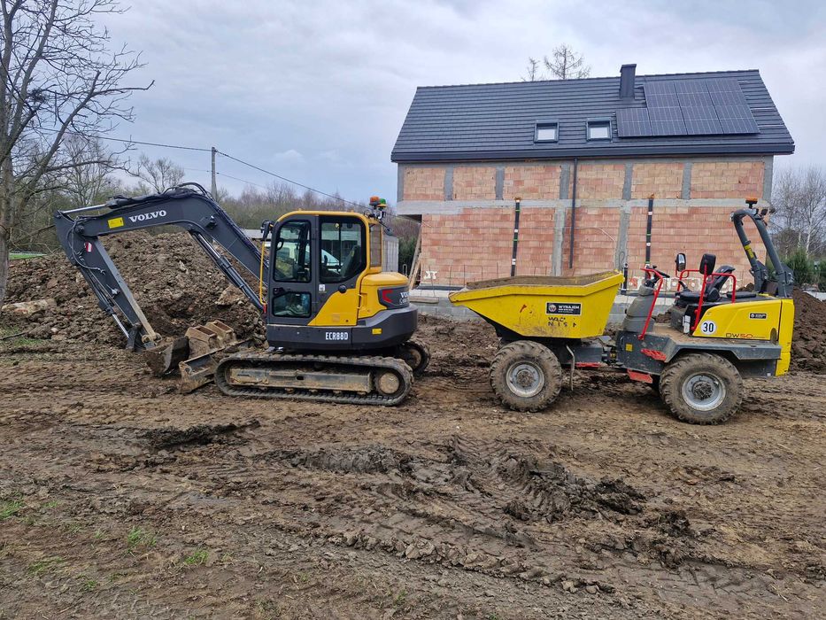 Usługi Koparko ładowarka koparka obrotowa transport, kruszywa