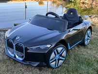 Auto Na Akumulator Samochód BMW I4 4x4 Miękkie koła EVA Skóra Pilot