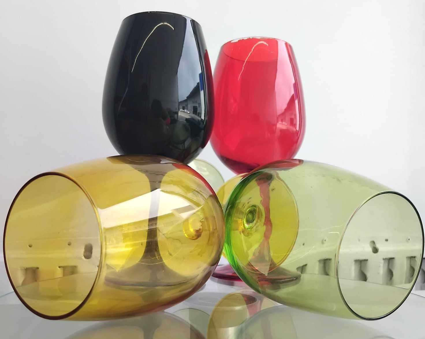 Copos de vidro - diversas cores