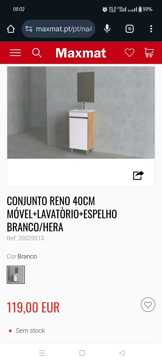 Conjunto Móvel + lavatório + espelho