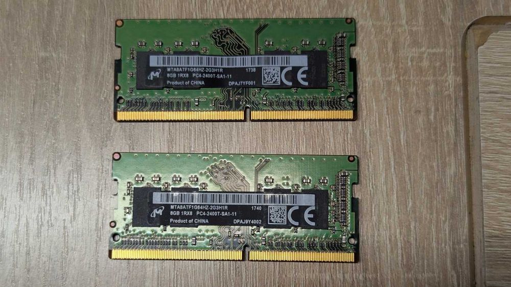 Pamięć RAM 16 GB (2x 8 GB) MICRON DDR4 PC4-2400 sodimm do laptopa