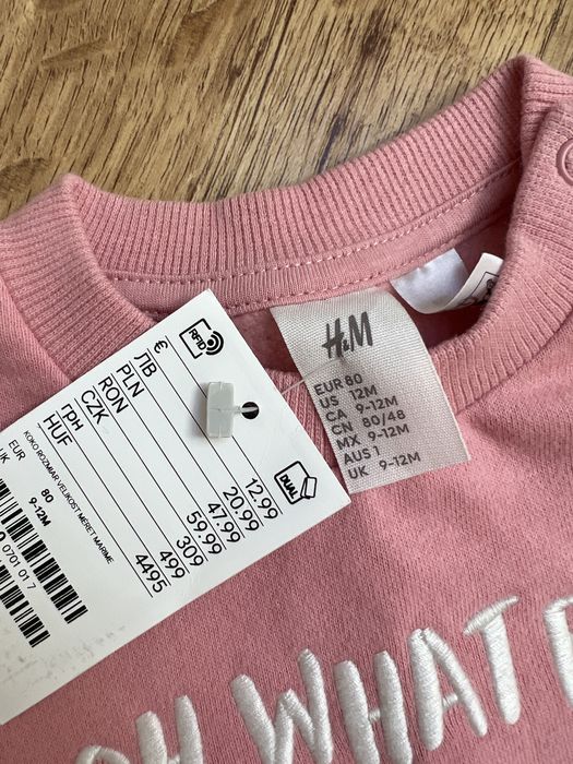 Ciepła bluza H&M 80