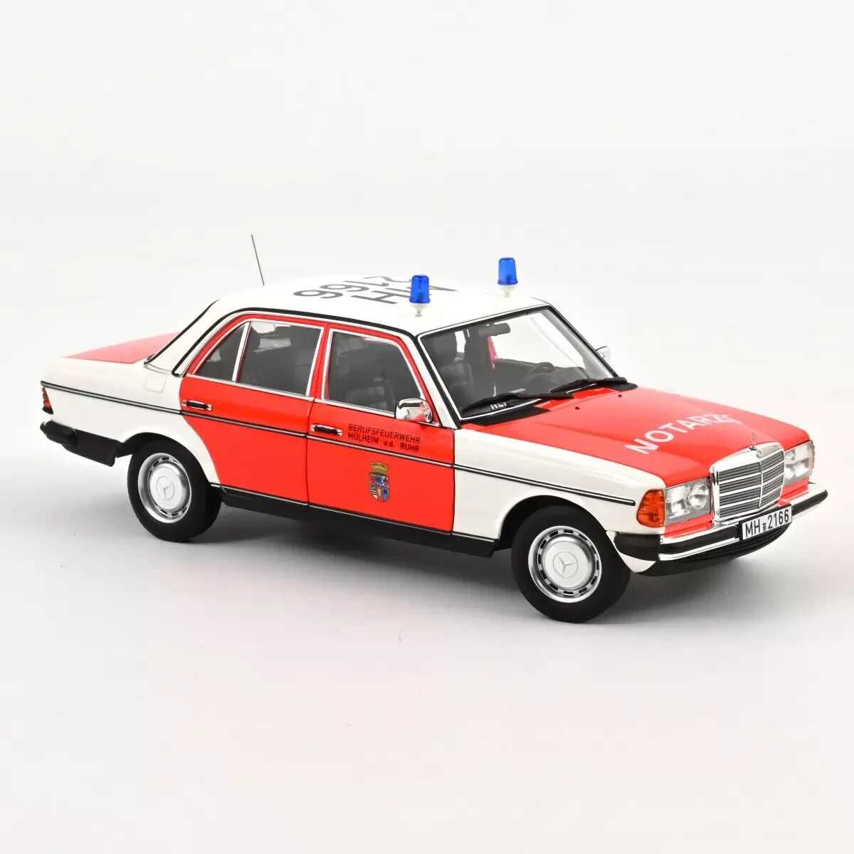 Mercedes-Benz 200 W123 Emergency Ambulance 1984 Norev 1:18