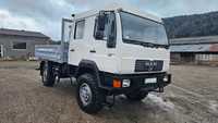 MAN 10.220 LC 4x4 DOKA brygadówka Dubel Kabina Camper 6 osób