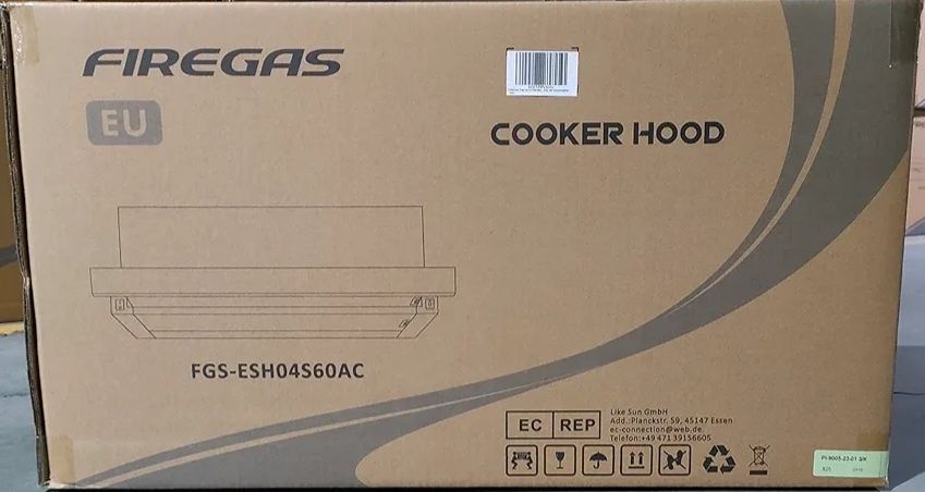 Okap podszafkowy FIREGAS