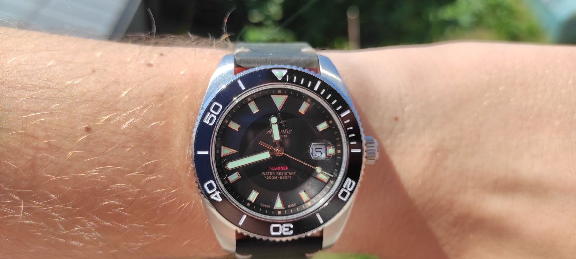 Prawie Nowy Zegarek Atlantic Mariner 8037 44mm Cały Zestaw !