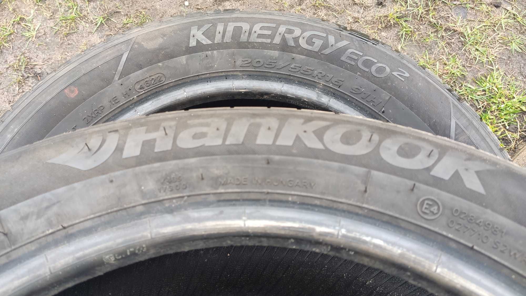 4 opony lato 205/55/16 Hankook jak nowe z 2022r