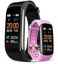 smartband giewont fit&go duo gw200-4 - black + pasek think pink