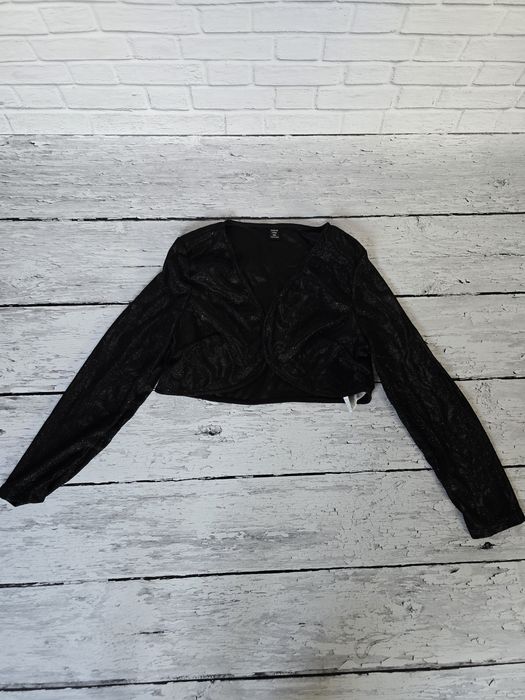 Bolerko czarne z brokatem r 44/46