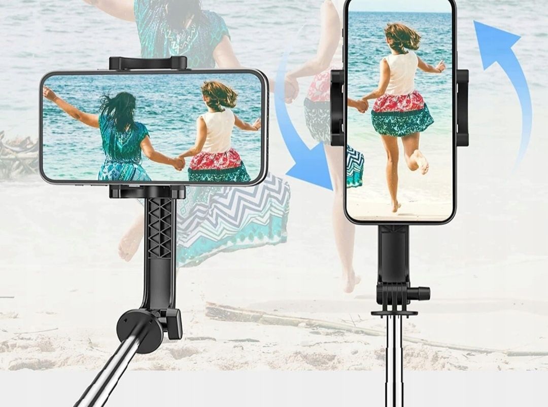 Tripów Kijek do Selfie Bluetooth Pilotem Color Lizard ST-L1 czarny