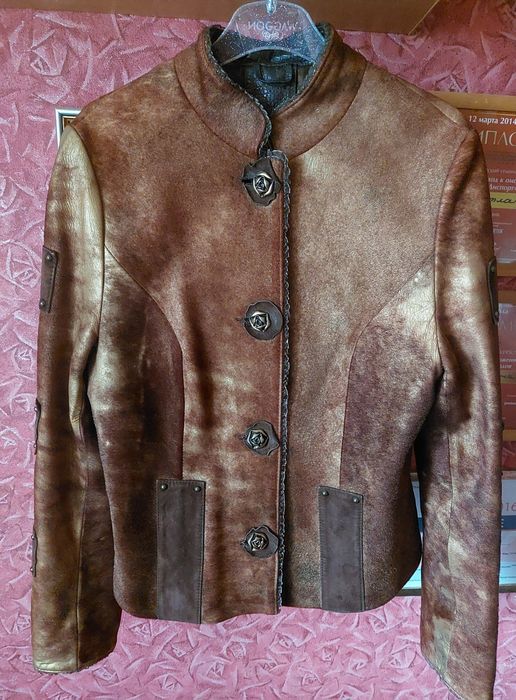 Куртка-пиджак из нат.кожи,замши.