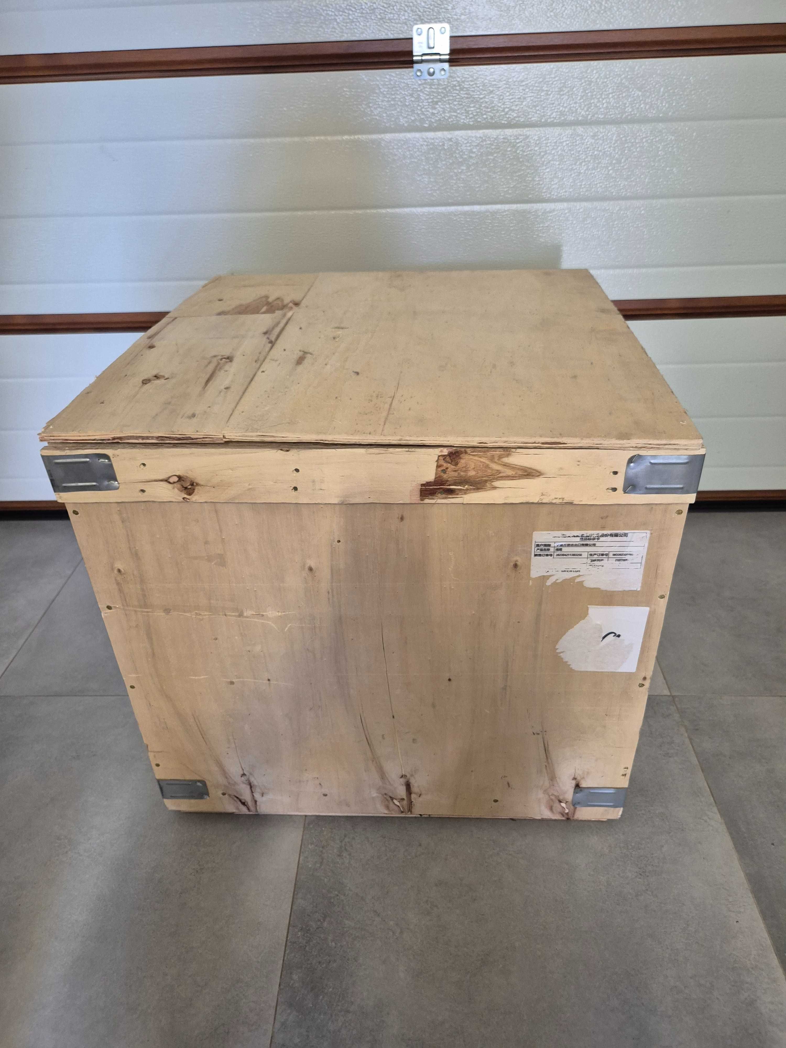 Drewniana skrzynia transportowa 60x60x50cm