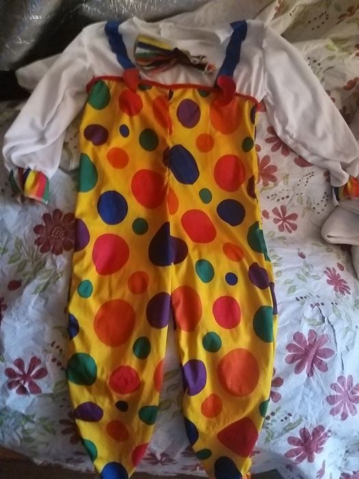 Lucida Kostium Klauna Żonglera Dla Dzieci Kolorowy S