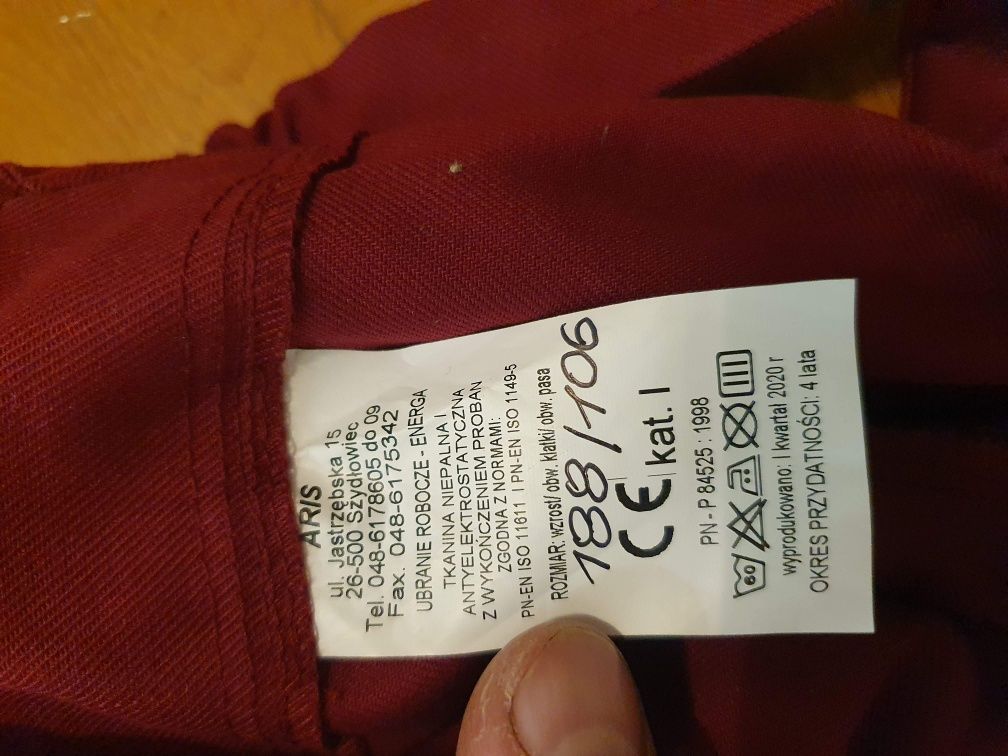 Ubranie robocze. Spodnie + bluza