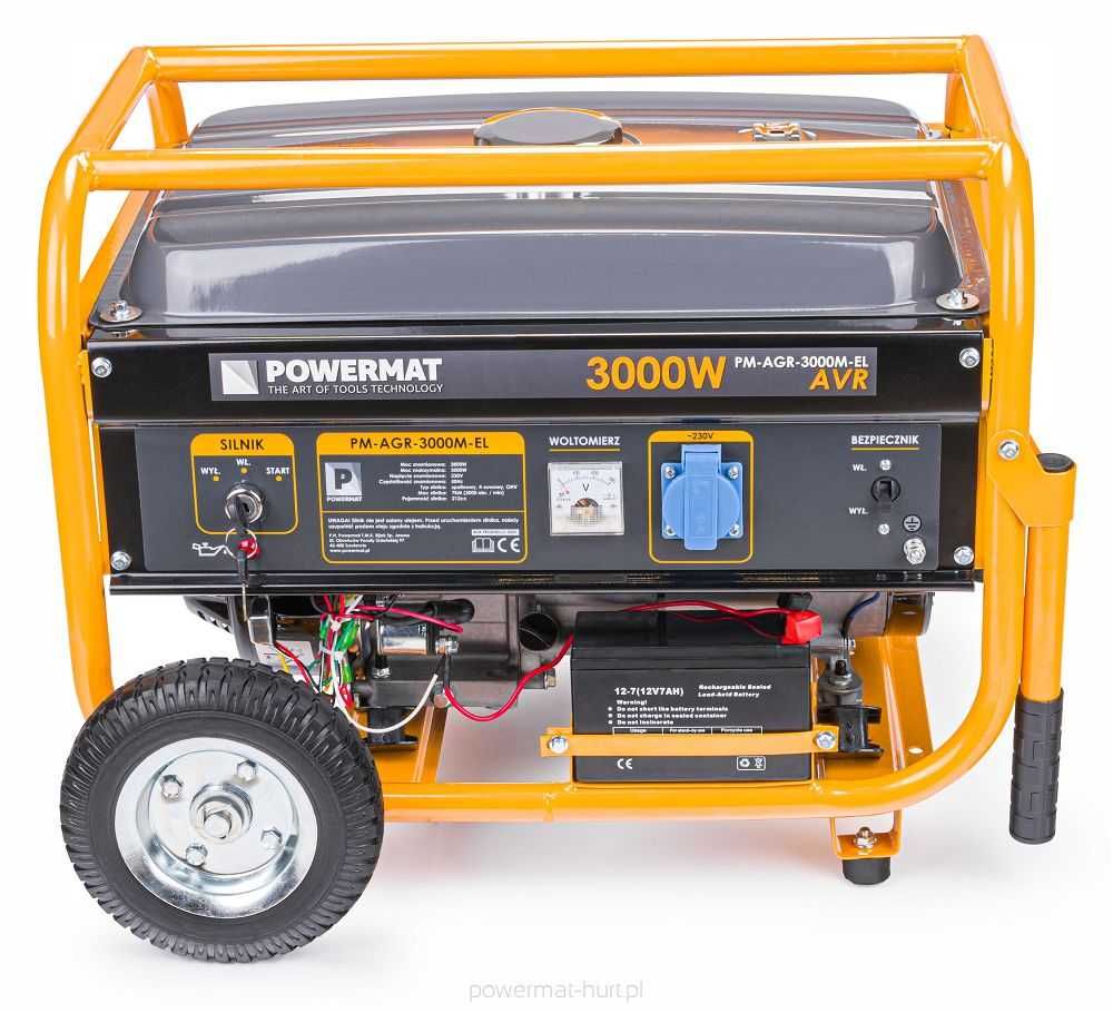 Agregat prądotwórczy 3000W AVR z rozruchem elektrycznym