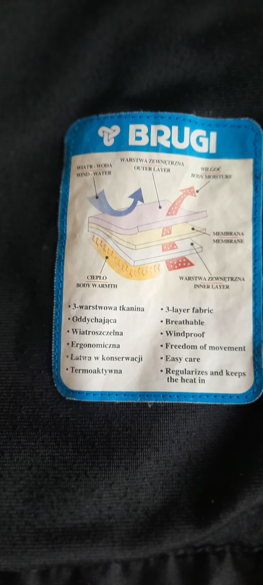 Kurtka softshell firmy Brugi.
