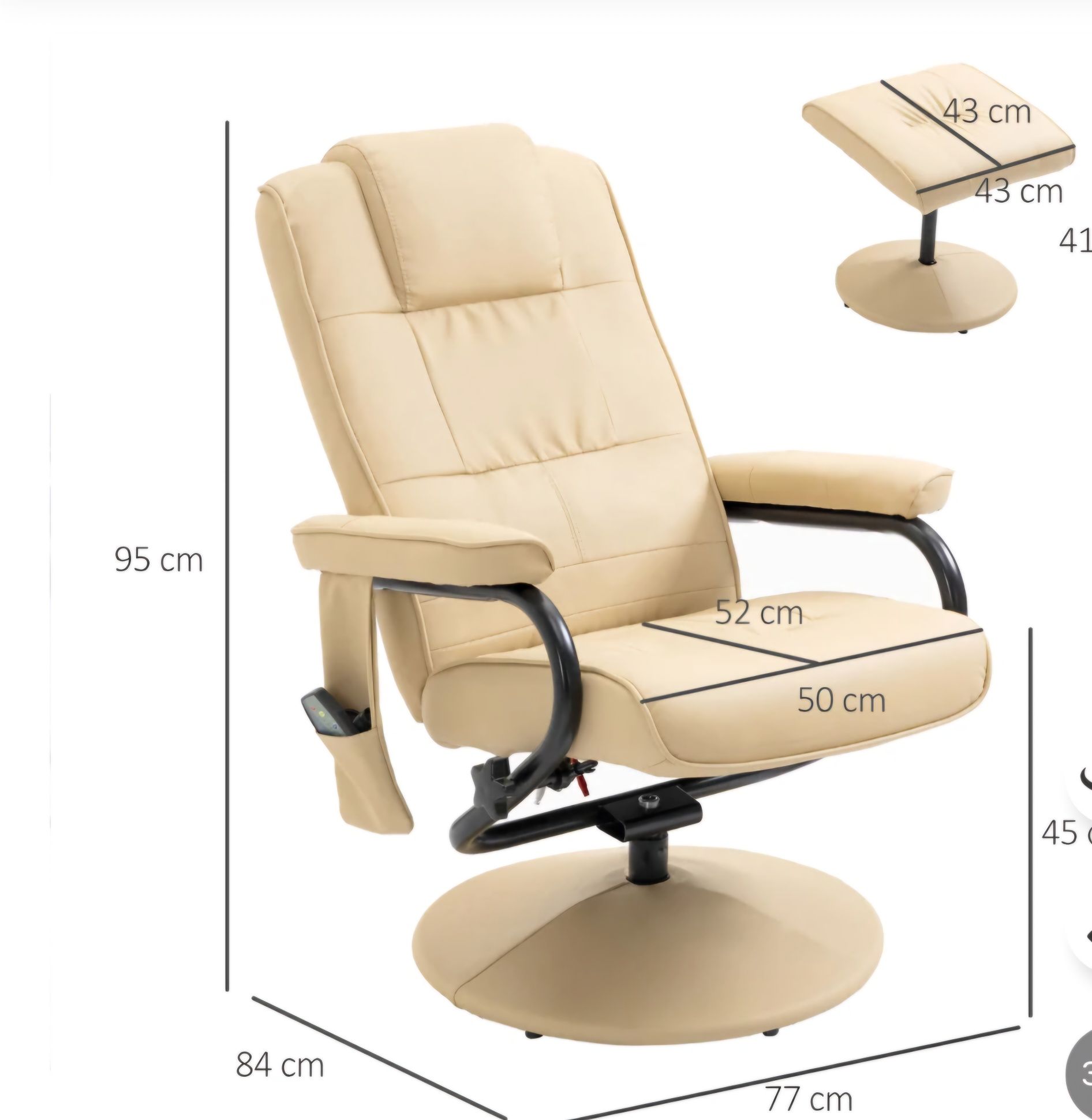 Vendo cadeira de relax massagens. NOVA! varias funcoes pousa