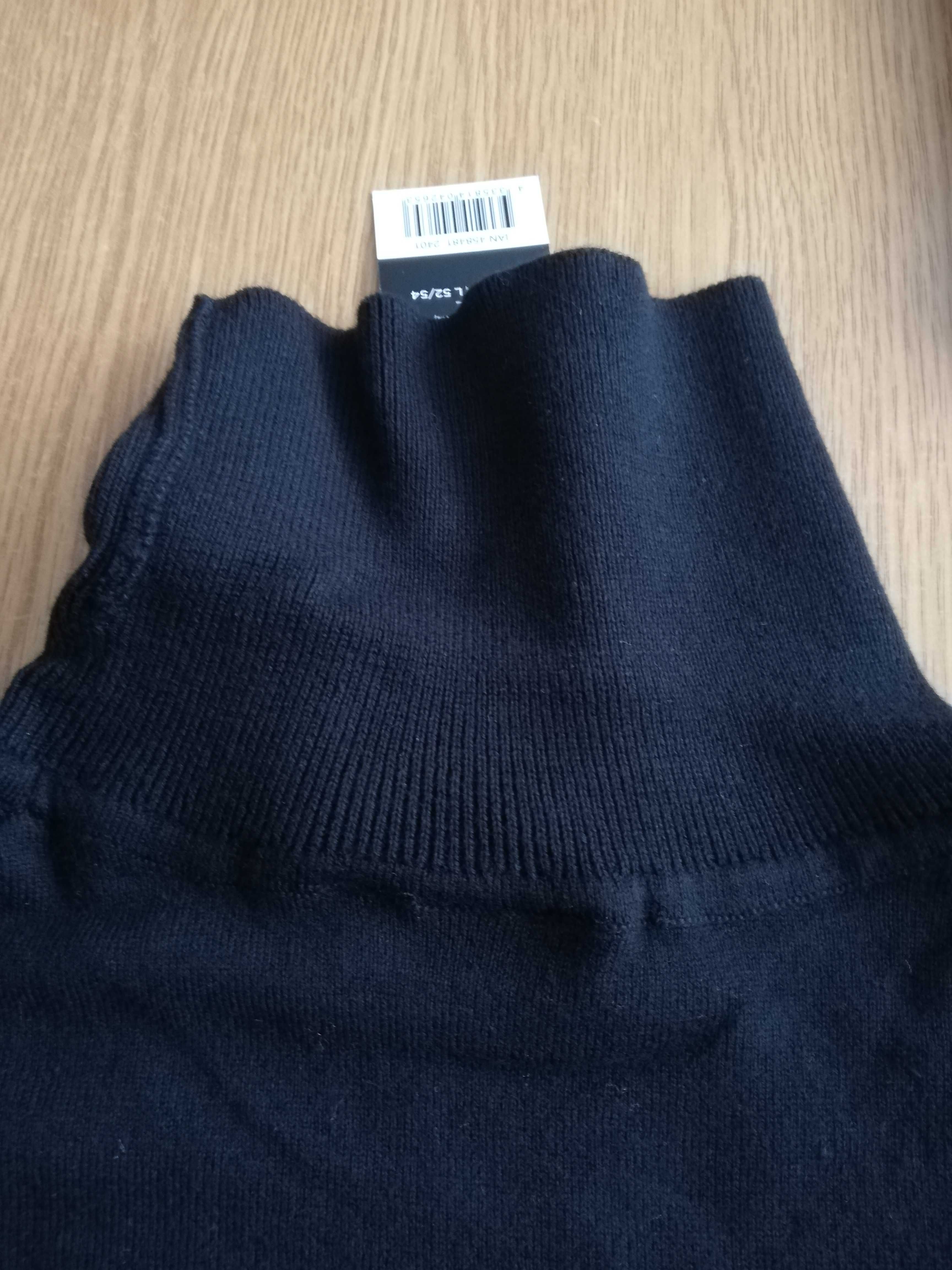 Golf  czarny-sweter  męski Livergy 52/54(L) nowy,z metką)