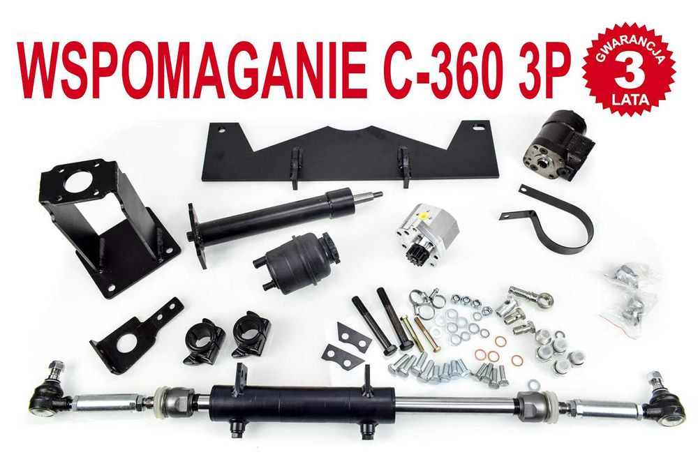 Wspomaganie kierownicy hydrauliczne URSUS C-360 3P siłownik poprzeczny