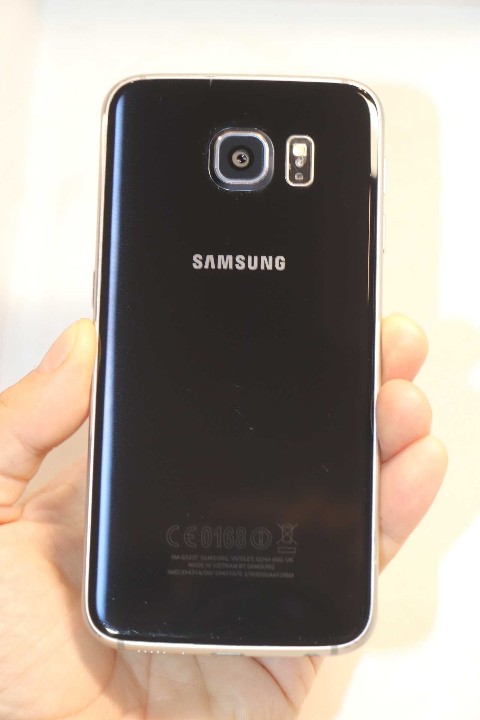 Samsung G920F Galaxy S6 32GB Black Sapphire, идеальное состояние!