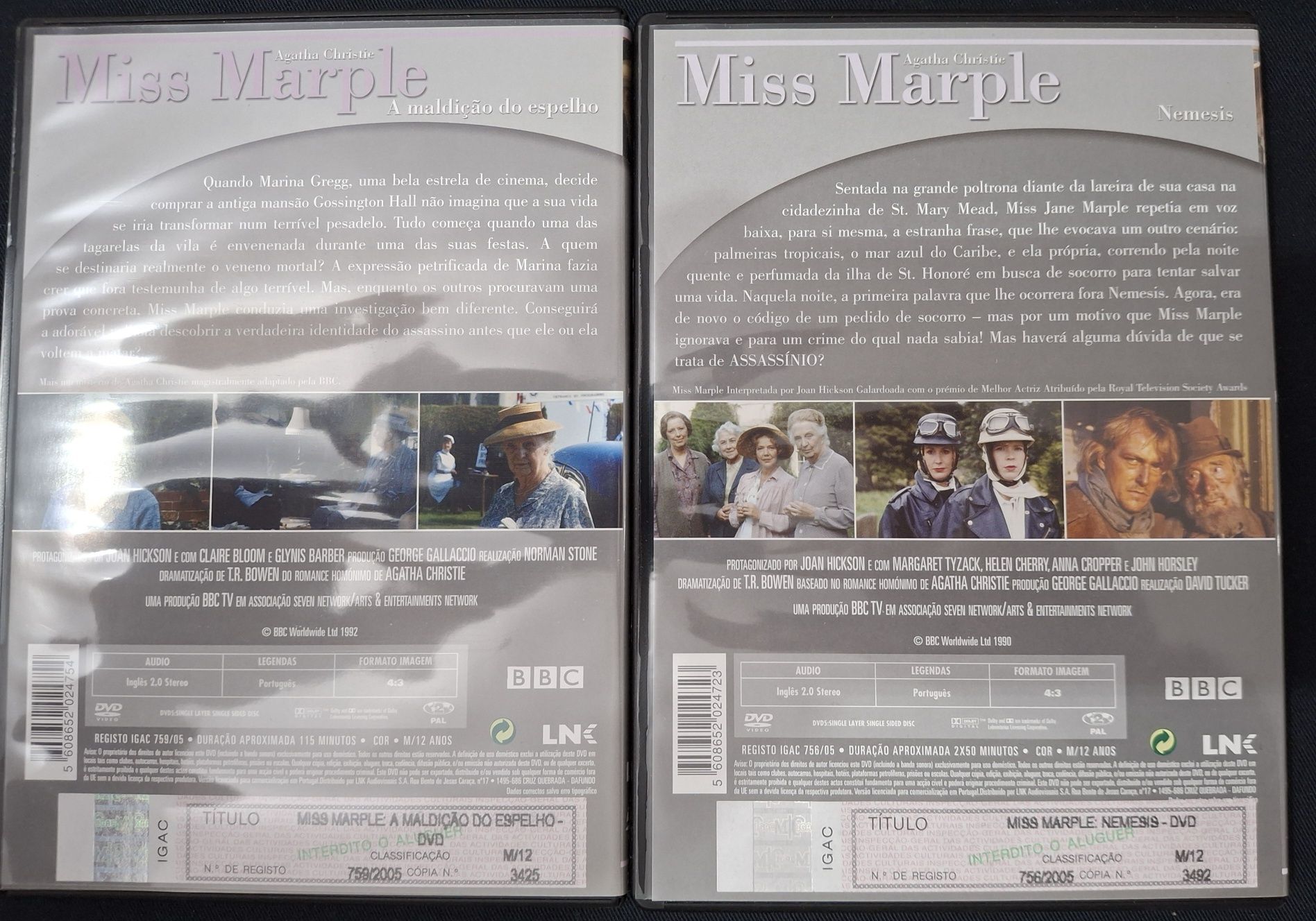 DVDs Miss Marple Vol. 2 Pack de 5 Dvds.