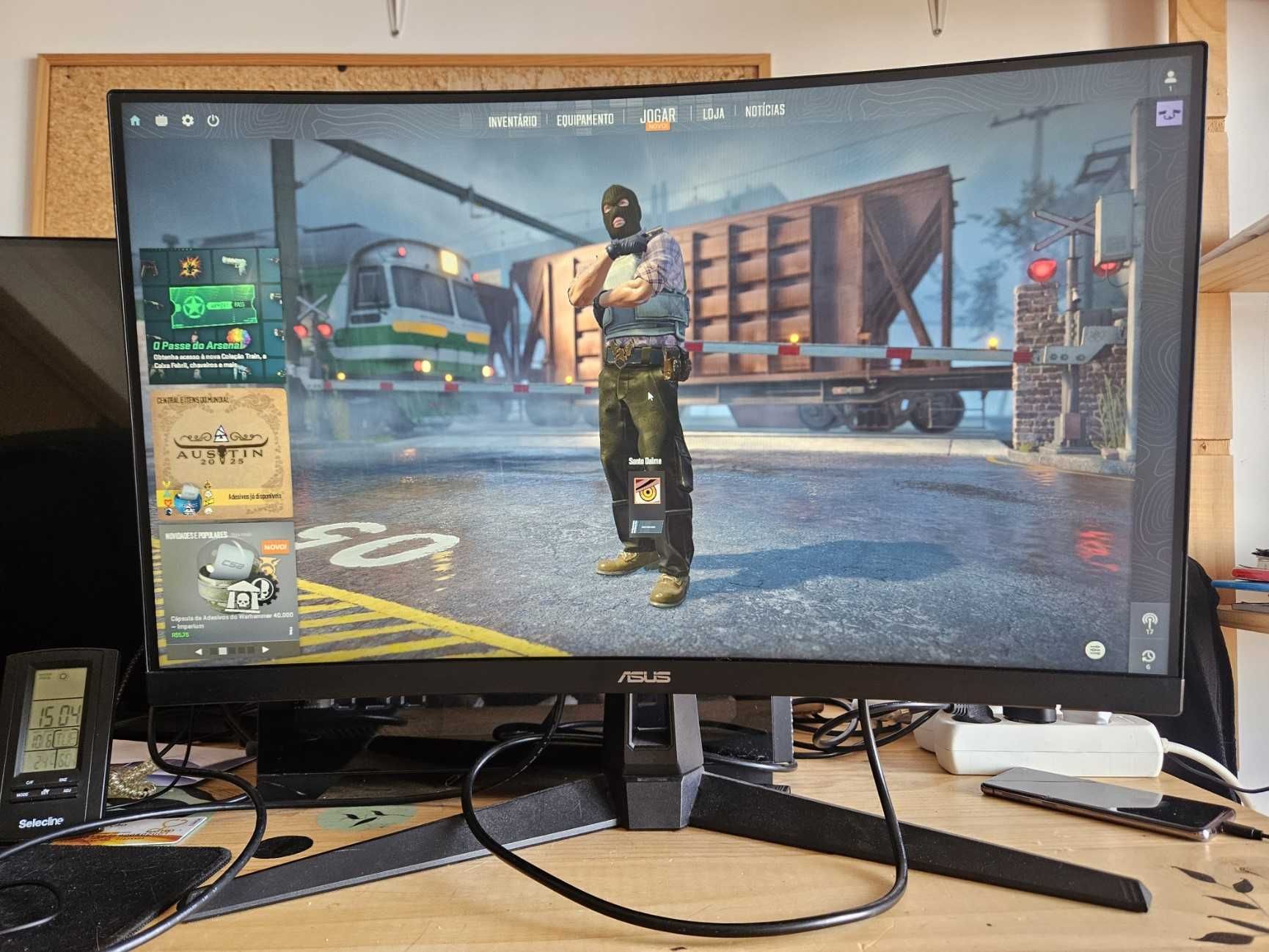Monitor Curvo Gaming ASUS TUF VG27VH1B (27'' - 1 ms - 165 Hz)