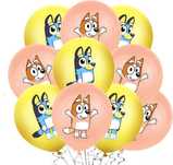 balony bingo bluey blue 10szt urodziny pieski psy