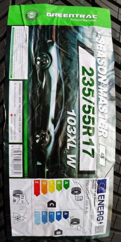 Opony 235/55r17 Greentrac Season Master 2025r C/B/71dB 3 lata gwar.