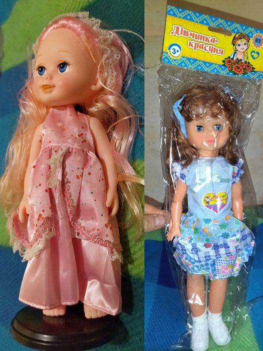 Кукла детская / Лялька дитяча. Блондинка і шатенка. 37 см. Електронна.