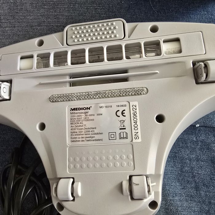 Odkurzacz na roztocza i bakterie UV-C