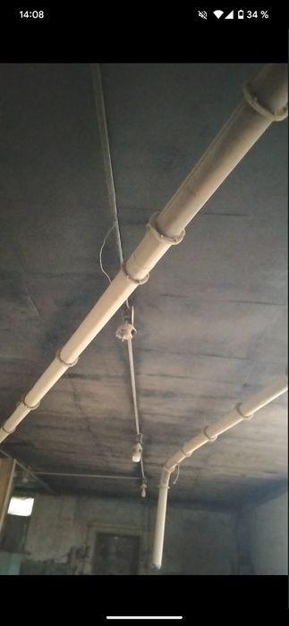 Трубы со столярного цеха