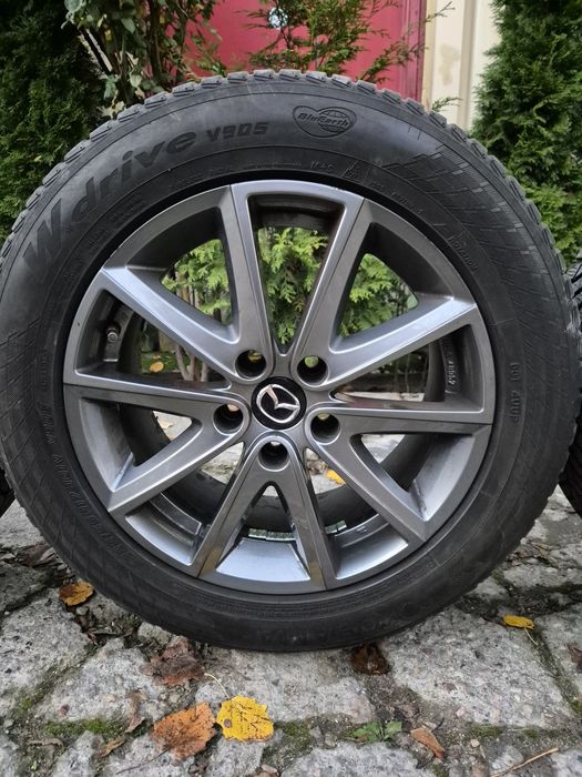 4 koła zimowe, aluminiowe felgi 17 cali, Mazda 6