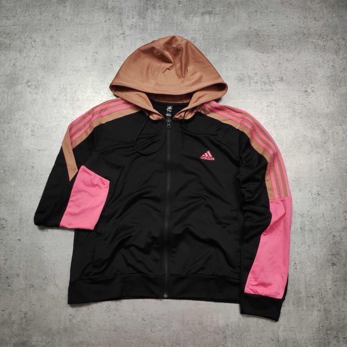 DAMSKA PREMIUM Bluza Sportowa Adidas Czarna Kolor Hoodie ClimaCool