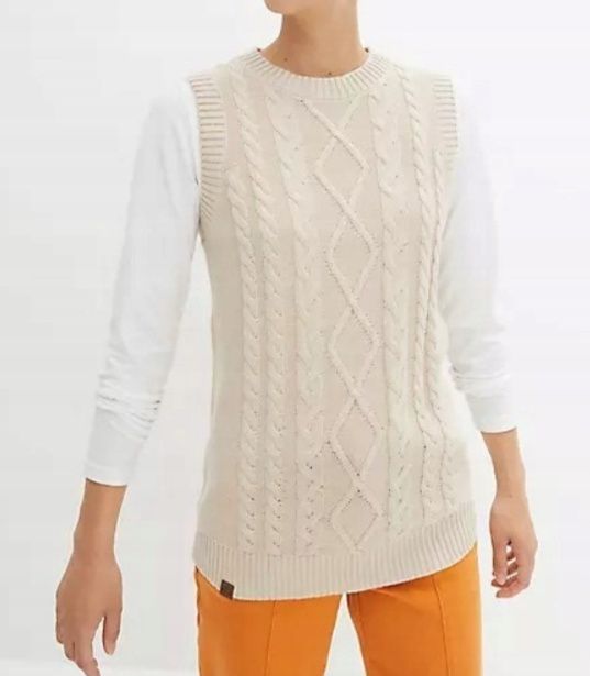 B.P.C kamizelka beżowa dzianinowa ^56/58