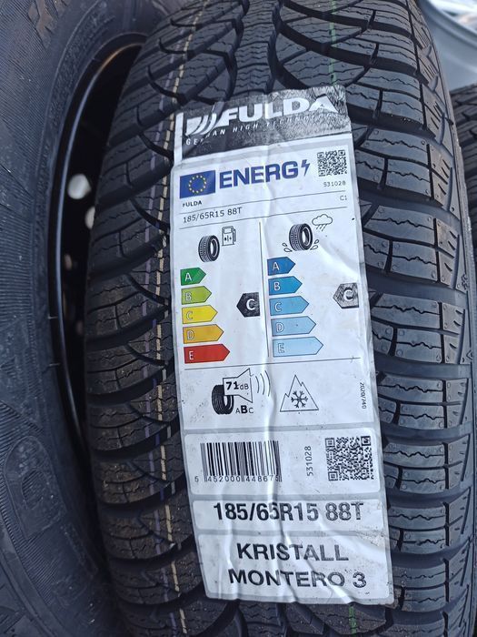 NOWE Koła ZIMA Hyundai i20 Bayron Kia Rio 185/65R15 Fulda Montero 3