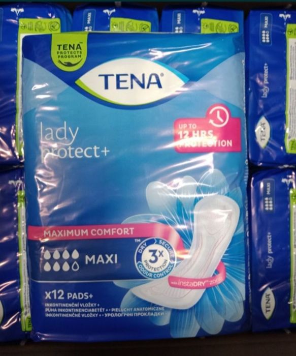 12opk. Tena Lady Maxi Protect 12sztuk