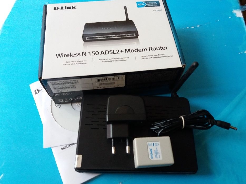 D-Link DSL-2640U Wireless N 150 ADSL2+ modem