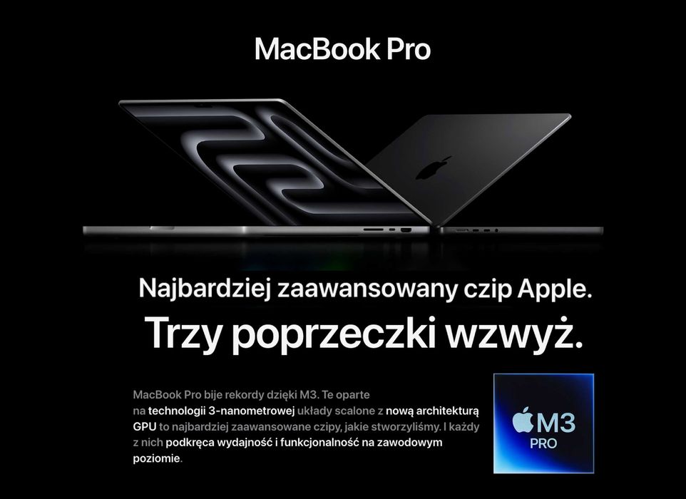 NOWY Apple MacBook Pro 14 M3 Pro 18GB RAM 1TB 18GPU PL GW-3LATA! FV23%
