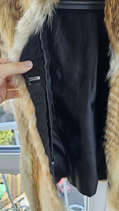 Натуральна жилетка з лисиці+шкіряна куртка