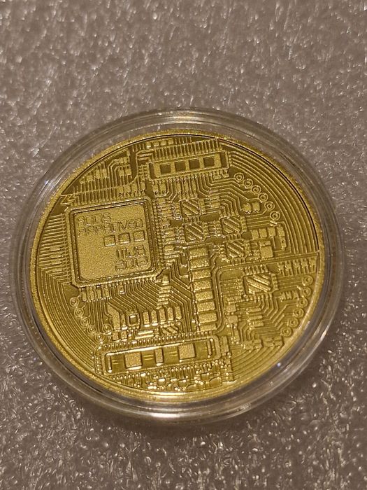 Medalha bitcoin coleção