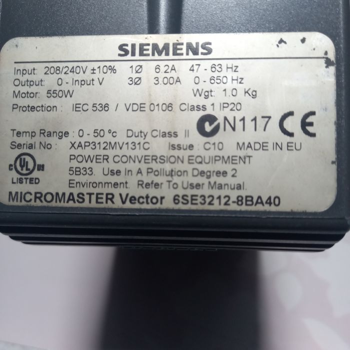 Falownik Siemens 230 x 400 volt